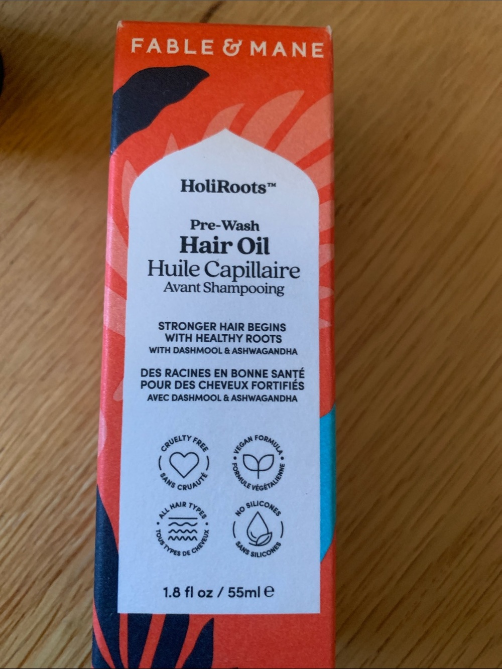 Fable and make HoliRoots Pre-Wash Hair Oil — 55ml - new